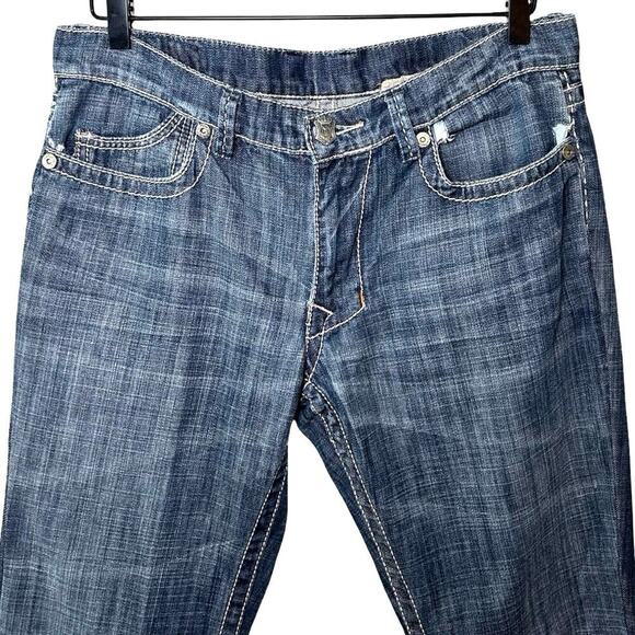 Monarchy Men’s Christoph Distressed Straight Leg Jeans Size 31X28 - Picture 3 of 7